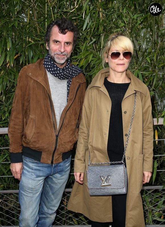 Marina Foïs et Eric Lartigau - People au village des Internationaux de France de tennis de Roland Garros à Paris. Le 30 mai 2015. DOMINIQUE JACOVIDES / BESTIMAGE
