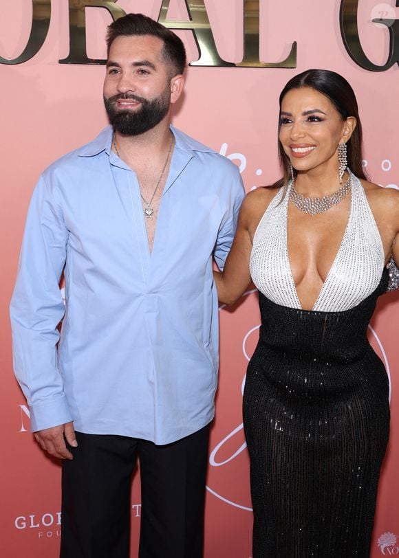 Kendji Girac, Eva Longoria - Photocall du "Global Gift Gala" sur la Môme Plage lors du 79ème Festival international du Film de Cannes le 20 mai 2026. © Denis Guignebourg/Bestimage