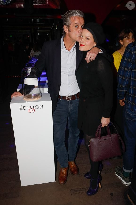 David Brécourt et sa compagne Alexandra Sarramona - Soirée à l'occasion des 50 ans de la marque Figaret chez Castel à Paris, le 7 novembre 2018 . © CVS/Bestimage
