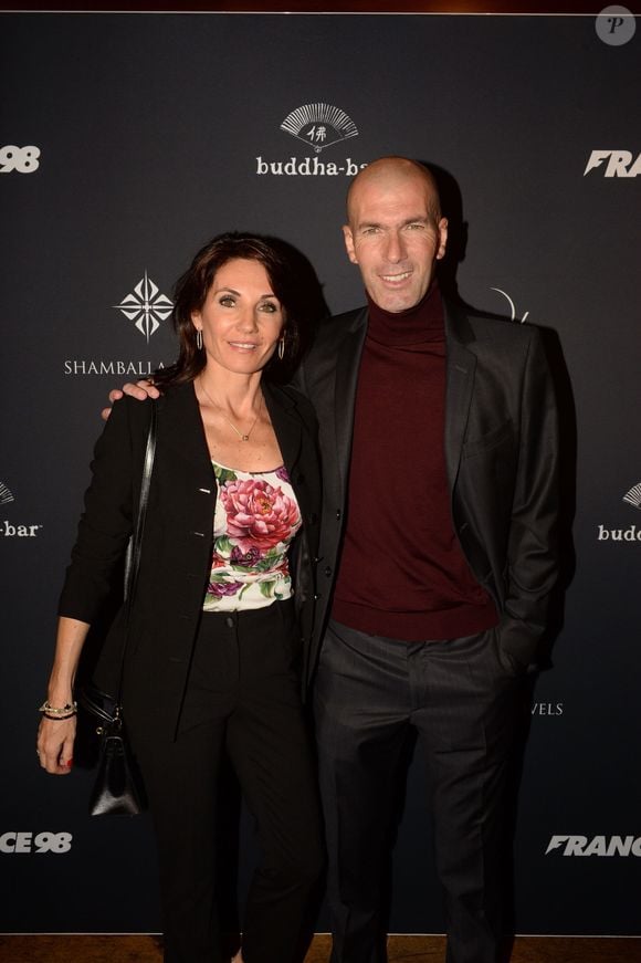 Zinedine Zidane et sa femme Véronique - A l'occasion des 20 ans de la victoire de l'équipe de France, les bleus 98 se sont rendus à un dîner organisé au Buddha Bar avec tous les joueurs et leur famille le 11 juin 2018. © Rachid Bellak/Bestimage
