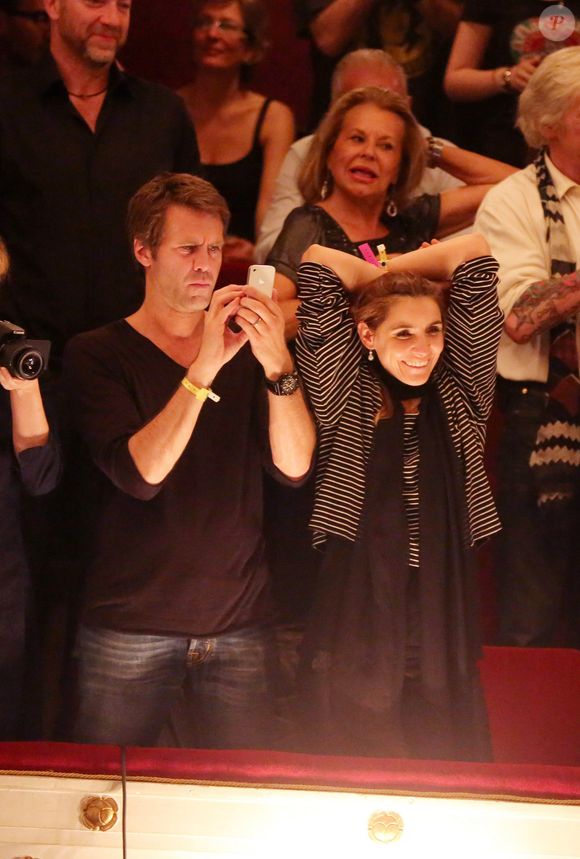 Exclusif - Le prince Emmanuel Philibert de Savoie et la princesse Clotilde (Courau) - People au Théâtre de Paris pour les 70 ans de Johnny Hallyday. Le 15 juin 2013 Borde-Corlouer-Jacovides-Moreau / Bestimage