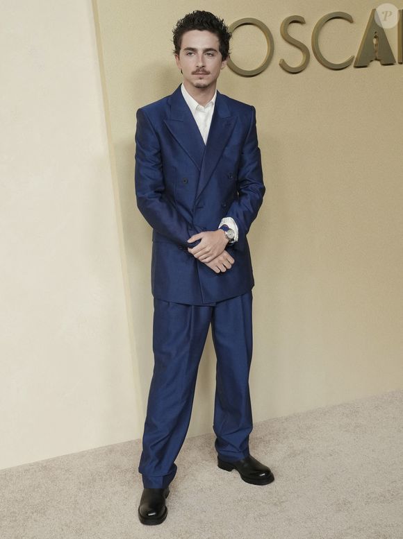 Timothée Chalamet au 98ème déjeuner des nominés aux Oscars qui s'est tenu au Beverly Hilton à Beverly Hills, CA, le mardi 10 février 2026. Photo par Sthanlee B. Mirador/SPUS/ABACAPRESS.COM