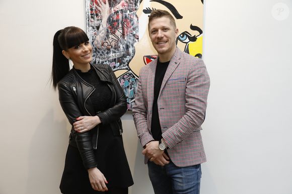 Exclusif - Deborah Bruni et son compagnon Jean-Edouard Lipa, lors du vernissage de son exposition intitulée "Obsessions" à la Galerie Deux6 à Paris, le 5 avril 2018.
© Marc Ausset-Lacroix/Bestimage