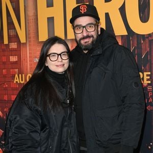 Lucie Bernardoni et son mari Patrice Maktav - Avant-première du film "Mon héroïne" au cinéma UGC Normandie à Paris le 12 décembre 2022. © Coadic Guirec/Bestimage