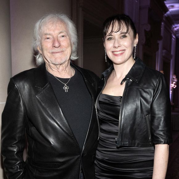 Hugues Aufray et son épouse Muriel assistent au Gala des Stethos d'or 2024 à l'Hôtel George V, le 18 mars 2024 à Paris, France. Photo David Niviere/Abaca