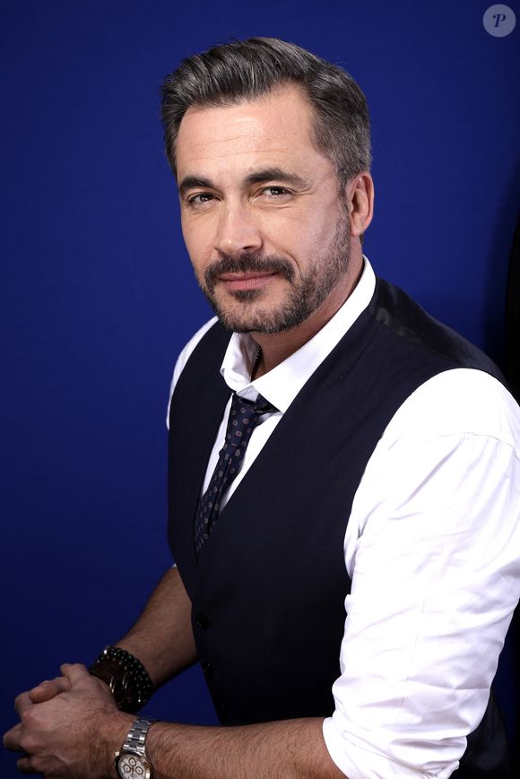 Olivier Minne pose lors d'une séance photo à Paris, France, en février 2017. Photo par VIM/ABACAPRESS.COM