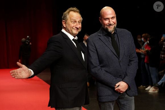 Benoît Poelvoorde et François Damiens - Cérémonie d'ouverture du Festival Lumière 2021 à Lyon le 9 octobre 2021.
© Pascal Fayolle/ Bestimage