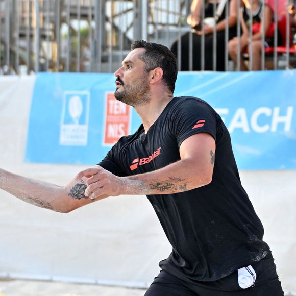 Exclusif - Florent Manaudou lors de l'évènement caritatif "Tsonga & Friends Beach Solidarity Event" organisé par l’association "Attrap'la Balle" dans le cadre du Beach Sport Festival à Saint-Laurent-du-Var le 10 juillet 2026.
© Bruno Bebert/Bestimage