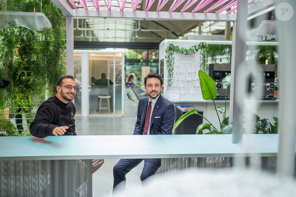 Le prince héritier de Jordanie, Al Hussein bin Abdullah II, visite la station F à Paris, France, le 8 octobre 2025. Photo by Balkis Press/ABACAPRESS.COM