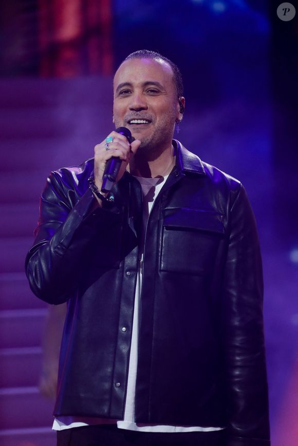 Exclusif - Merwan Rim - Enregistrement de l'émission "La grande soirée des comédies musicales", présentée par E.Gossuin et H.Segara et diffusée le 26 mars sur W9
© Christophe Clovis / Bestimage