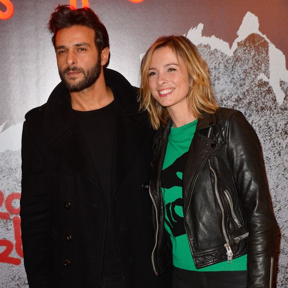 Maxim Nucci (Yodelice) et sa compagne Isabelle Ithurburu - Avant-première du film "Rock'n Roll" au Pathé Beaugrenelle à Paris le 13 février 2017. © Coadic Guirec / Bestimage