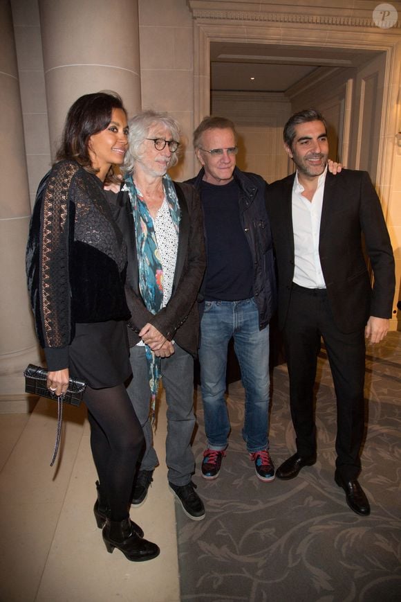 Karine Le Marchand, Louis Bertignac, Christophe Lambert et Ary Abittan assistent au gala ' Les Stethos D'Or 2019' au Four Seasons Hotel George V le 11 mars 2019 à Paris, France. Photo Nasser Berzane/ABACAPRESS.COM