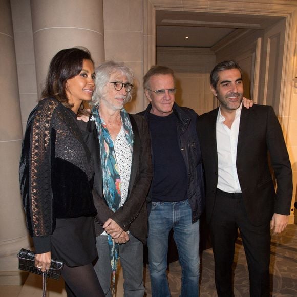 Karine Le Marchand, Louis Bertignac, Christophe Lambert et Ary Abittan assistent au gala ' Les Stethos D'Or 2019' au Four Seasons Hotel George V le 11 mars 2019 à Paris, France. Photo Nasser Berzane/ABACAPRESS.COM