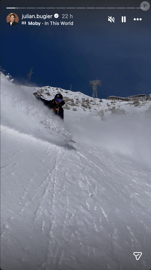 Julian Bugier a partagé des images de son séjour au ski. Capture d'écran Instagram