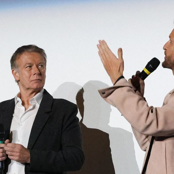 Finalement, le réalisateur a décidé de couper sa scène au montage pour des raisons de rythme dans l’histoire.

Franck Dubosc et Philippe Lacheau - Avant-première du film "Chien et chat" à l'UGC Normandie à Paris le 11 février 2024. © Coadic Guirec/Bestimage