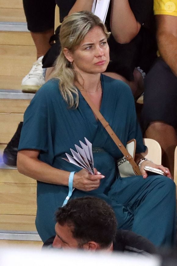 Laure Boulleau assiste au match 4 de basket-ball de la finale du Championnat de France Elite entre l'AS Monaco et le Paris Basketball (80-74) à la Salle Gaston Medecin, à Monaco, le 22 juin 2025. © Stephane Pillaud/Psnewz/Bestimage
