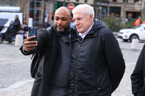 Luis Fernandez arrivant à la cérémonie funéraire de Rolland Courbis à l'église de la Madeleine à Paris, France, le 14 janvier 2026. Rolland Courbis, ancien footballeur français, entraîneur et commentateur médiatique au franc-parler, est décédé à l'âge de 72 ans. Photo par Jerome Domine/ABACAPRESS.COM