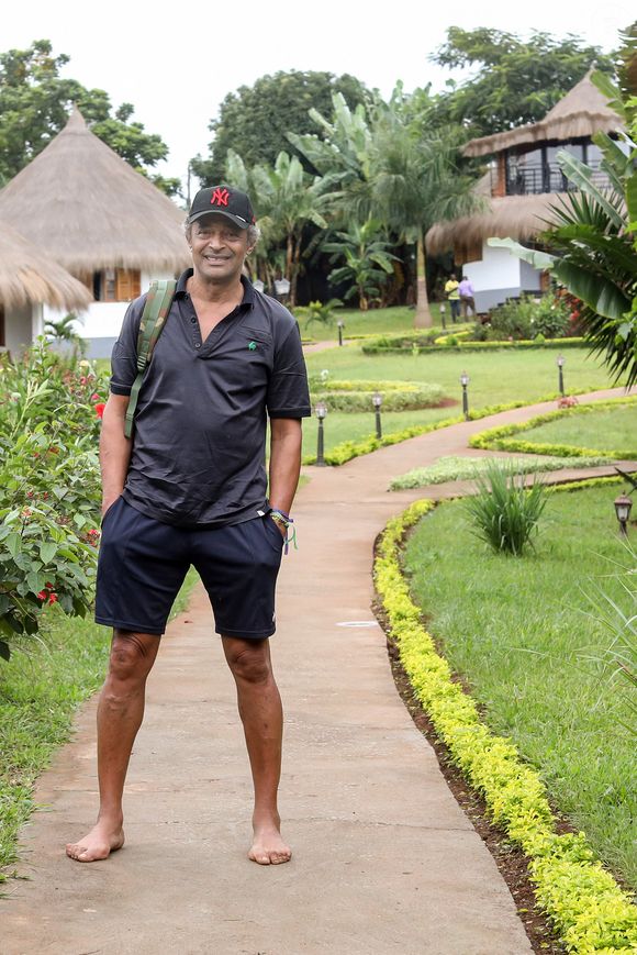 L'ancien sportif de tennis, Yannick Noah dans son village Noah, à Yaoundé, Cameroun, le 25 juillet 2022. © Stéphane Lemouton/Bestimage
