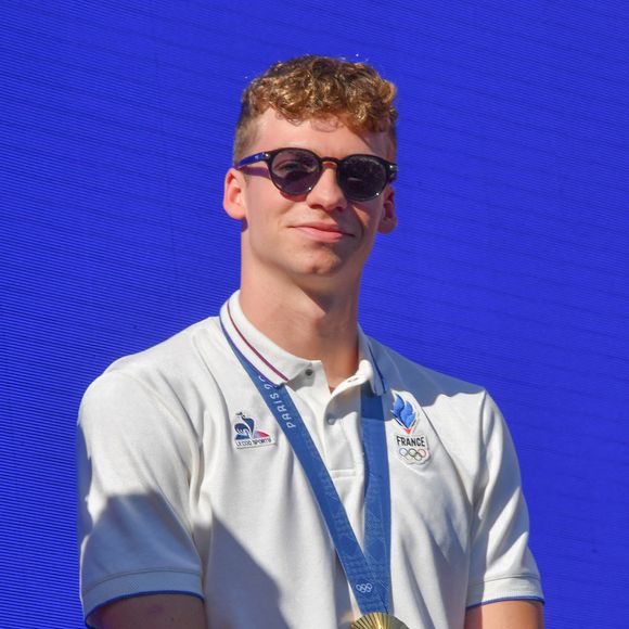 Léon Marchand - L'équipe de France de natation acclamée au Club France lors des Jeux Olympiques de Paris 2024 (JO) le 5 août 2024.
PixPlanete / Bestimage