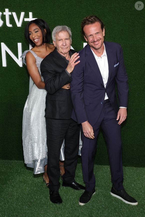 Harrison Ford, Jessica Williams, Jason Segel à la première mondiale de la saison 2 de l'Apple TV+ "Shrinking" au Pacific Design Center à West Hollywood, CA, USA le 08 octobre 2024. Fati Sadou/ABACAPRESS.COM