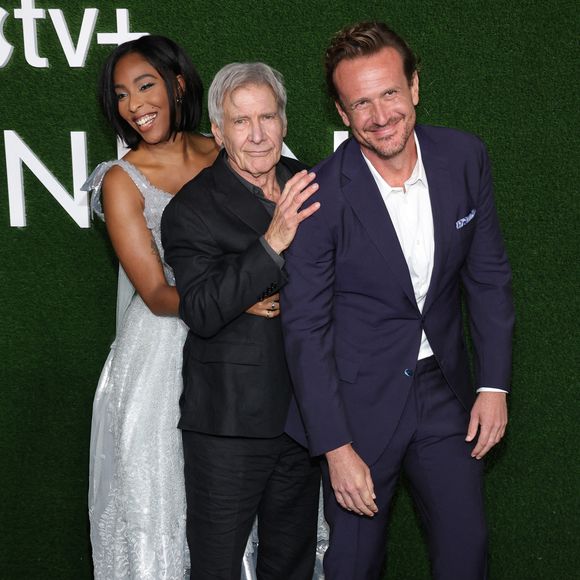 Harrison Ford, Jessica Williams, Jason Segel à la première mondiale de la saison 2 de l'Apple TV+ "Shrinking" au Pacific Design Center à West Hollywood, CA, USA le 08 octobre 2024. Fati Sadou/ABACAPRESS.COM