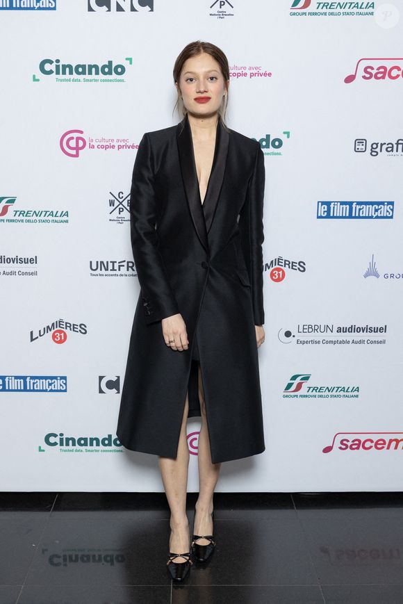 Nadia Tereszkiewicz assiste à la 31e cérémonie du Prix de la presse internationale 'Ceremonie Des Lumieres' à l'Institut du Monde Arabe le 18 janvier 2026 à Paris, France. Photo par Nasser Berzane/Abaca