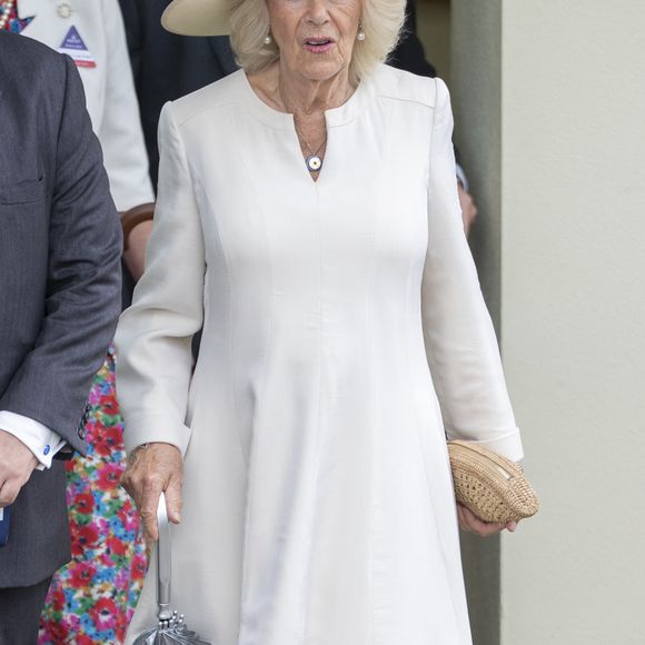 26 juillet 2025. La réunion hippique des King George & Queen Elizabeth Stakes à Ascot, en présence de Sa Majesté la reine Camilla (Camilla Parker Bowles, reine consort d’Angleterre). © GOFF INF / BESTIMAGE