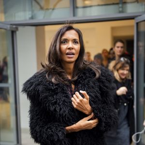 Karine Le Marchand (marraine de la CNDP (Commission nationale du débat public) et animatrice de lémission "L'amour est dans le pré") au 57ème salon International de l'Agriculture au parc des expositions de la porte de Versailles à Paris, France, le 23 février 2020. © Jean-Baptiste Autissier/Panoramic/Bestimage