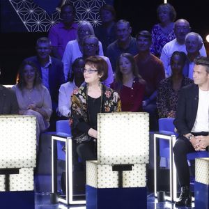 Exclusif - Laurent Gerra, Anny Duperey, Gautier Capuçon lors de l'enregistrement de l'émission "La Boîte à secrets", présentée par F.Bollaert et diffusée le 10 octobre 2025 sur France 3, dans les studios du Lendit à Saint-Denis, Seine Saint-Denis, France, le 22 septembre 2025. © Jack Tribeca/Bestimage
