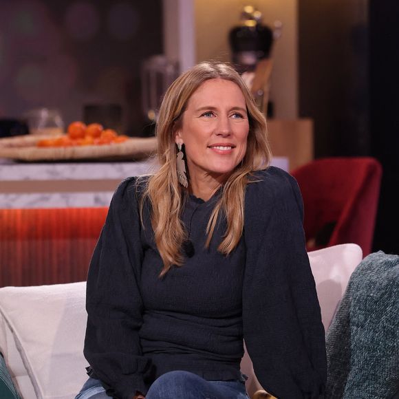 Exclusif - Agathe Lecaron lors de l'enregistrement de la nouvelle émission "Bertrand n'a pas sommeil", présentée par B.Chameroy et diffusée le 12 janvier  sur France 2

© Dominique Jacovides / Bestimage