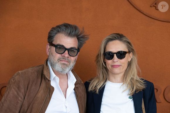 Clovis Cornillac, Lilou Fogli au Village pour la finale masculine lors des Internationaux de France 2025 à Roland Garros le 08 juin 2025 à Paris, France.©Nasser Berzane/ABACAPRESS.COM