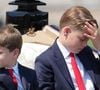 Il va également gagner en responsabilités, lui qui, ces derniers temps, s'est affiché bien plus souvent avec ses parents pour des événements officiels
Le prince Louis de Galles, Le prince George de Galles - Les membres de la famille royale britannique arrivent à Buckingham Palace pour la cérémonie Trooping the Colour à Londres, le 14 juin 2025. Affecté par le crash du Boeing 787 Dreamliner à Ahmedabad du 12 juin, le souverain et les officiels porteront un brassard noir en hommage aux plus de 270 victimes. Bon nombre d'elles étaient des ressortissants britanniques.
© James Whatling / Bestimage