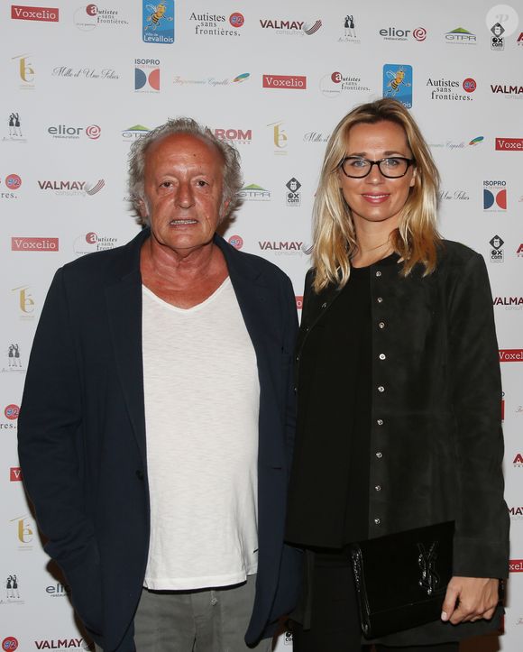 Didier Barbelivien et sa femme Laure - Gala de bienfaisance "Autistes sans frontières 92" à l'hôtel de ville de Levallois-Perret, le 26 mai 2016. © Denis Guignebourg/Bestimage