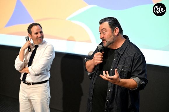 Alexandre Smia, le réalisateur, et Denis Ménochet - Projection du film "Jupiter" lors de la 8ème édition du Festival Cinéroman à Nice, le 1er octobre 2026. © Bebert / Jacovides / Bestimage