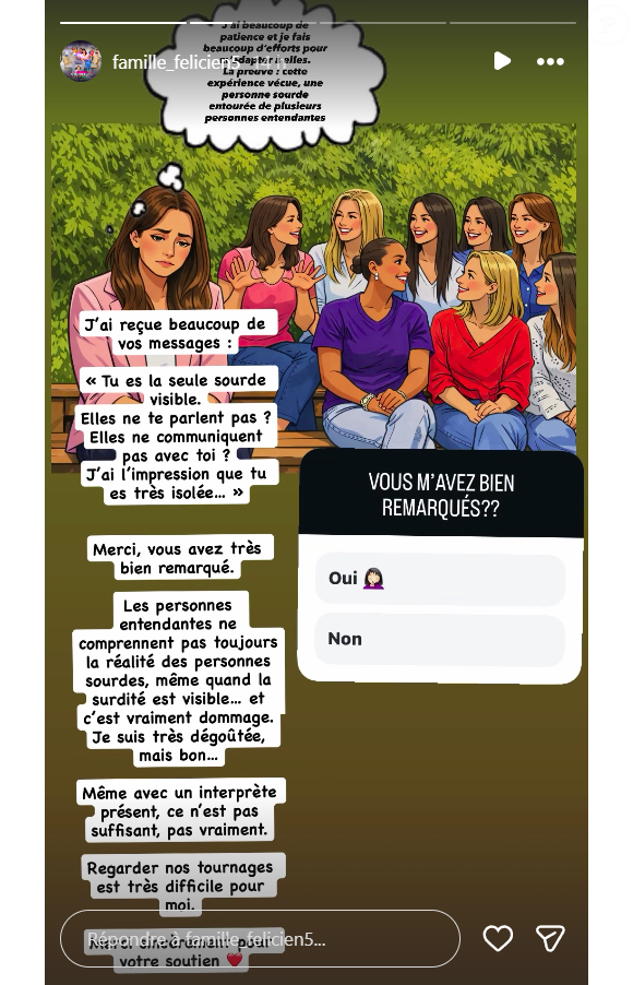 Famille Felicien - Capture d'écran Instagram, lundi 9 février