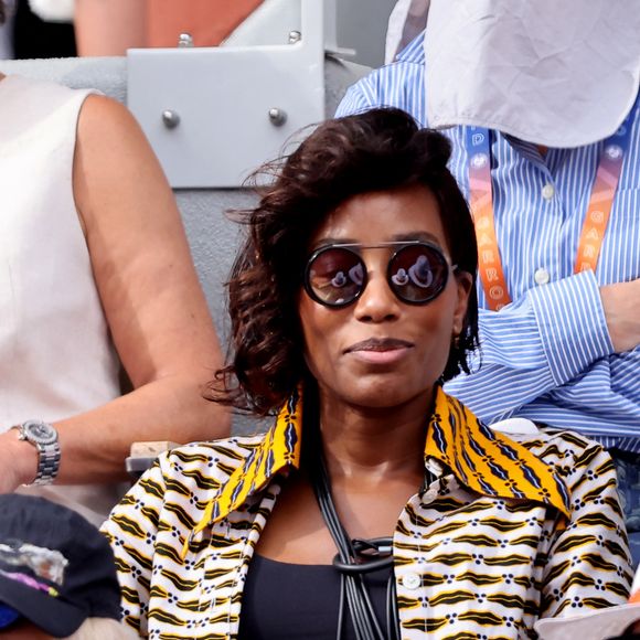 Malika (compagne de Y. Noah) dans les tribunes lors des Internationaux de France de Tennis de Roland Garros, le 1er juin 2025.

Photo : Dominique Jacovides / Bestimage