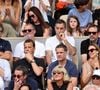Clémentine, la compagne de R.Gasquet, Maryse Gasquet (au second plan), la mère de R.Gasquet, et les proches du tennisman - Dernier match de sa carrière pour R.Gasquet, battu par J.Sinner (6-3, 6-0, 6-4) lors des Internationaux de France de Tennis de Roland Garros 2025, le 29 mai 2025.
© Jacovides / Moreau / Bestimage