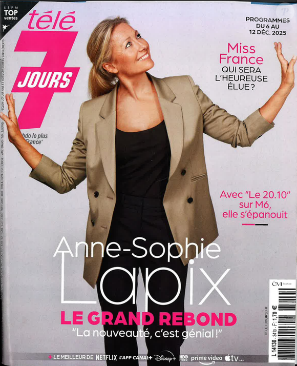 Anne-Sophie Lapix fait la Une du "Télé 7 Jours"