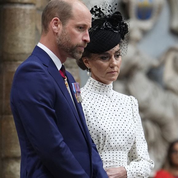 Le prince William, prince de Galles, et Catherine (Kate) Middleton, princesse de Galles à l'occasion du 80ème anniversaire du jour de la Victoire en Europe (VE Day), le 8 mai 2025.

Picture by Jordan Pettitt/WPA-Pool