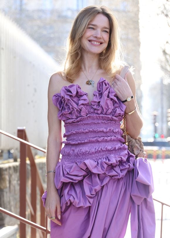 Natalia Vodianova au défilé Chloe "Collection Femme Prêt-à-Porter Automne/Hiver 2026-2027" lors de la Fashion Week de Paris, le 5 mars 2026 © Denis Guignebourg / Bestimage