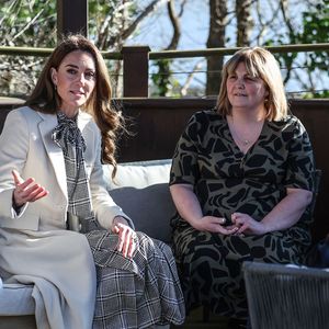 Catherine (Kate) Middleton, princesse de Galles visite Tŷ Hafan, un hospital pour enfants qui soutient les familles du Pays de Galles pour garantir que les enfants atteints de maladies réduisant l'espérance de vie vivent une vie épanouissante, à Sully, Cardiff, Royaume-Uni, le 30 janvier 2025.Julien Burton / Bestimage