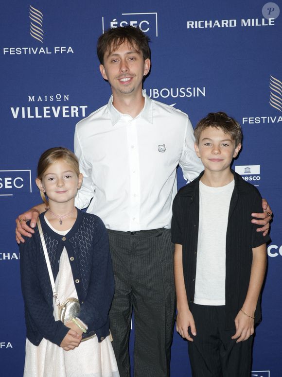 Nathan Ambrosioni, Manoa Varvat et Nina Birman - Cérémonie de remise des prix lors de la 18ème édition du Festival du Film Francophone d'Angoulême (FFA) le 30 août 2025 à Angoulême.
© Guirec Coadic / Bestimage