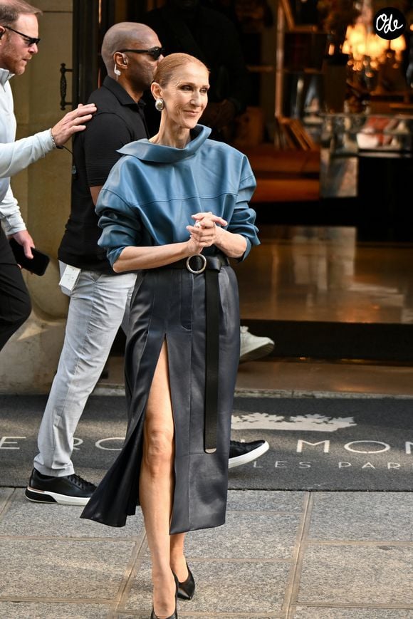 Céline Dion devant le Royal Monceau le 6 septembre 2026 © Lionel Urman/Bestimage