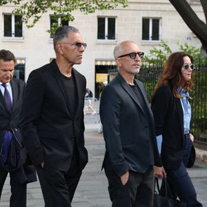 Gad Elmaleh, Roschdy Zem - Arrivées aux obsèques de Nicolas Altmayer en l’Église de Saint-Germain-des-Prés à Paris le 31 aout 2026. 

© Dominique Jacovides-Cyril Moreau/Bestimage