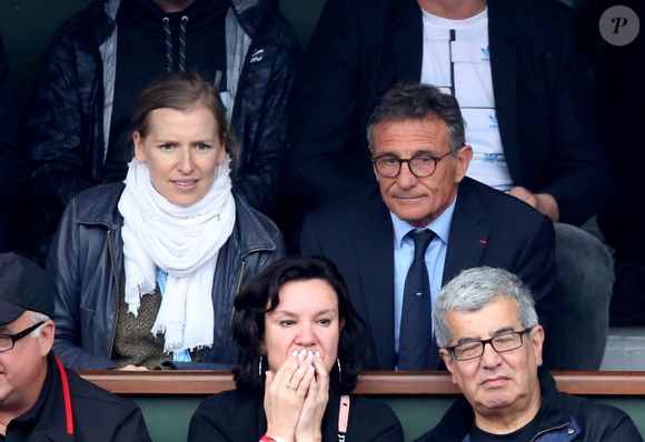 Guy Novès - People dans les tribunes des internationaux de France de tennis à Roland Garros le 1er juin 2016. © Dominique Jacovides / Bestimage