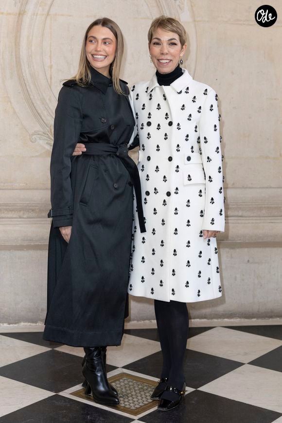 Heloise Agostinelli et sa mere Mathilde Favier au photocall du défilé Christian Dior "Collection Haute Couture Printemps/Eté 2025" au Musée Rodin, lors de la Fashion Week de Paris (PFW), le 27 janvier 2025.
© Olivier Borde/Bestimage