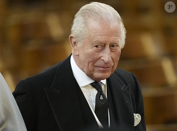 Le roi Charles III lors des funérailles de la duchesse de Kent à la cathédrale de Westminster.  © PA Photo/ Bestimage
