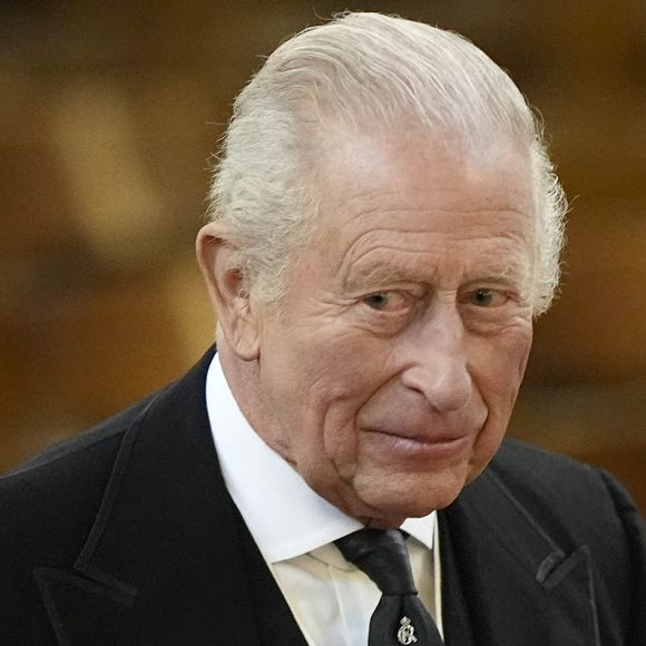 Le roi Charles III lors des funérailles de la duchesse de Kent à la cathédrale de Westminster.  © PA Photo/ Bestimage
