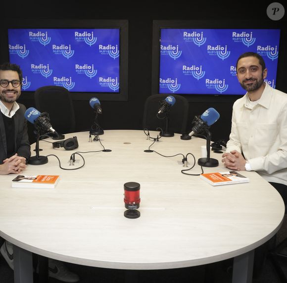 Exclusif - Steve Nadjar, Dr Jimmy Mohamed - Dr Jimmy Mohamed était l’invité de S.Nadjar sur Radio J à Paris, France, le 28 février 2023. © Jack Tribeca/Bestimage