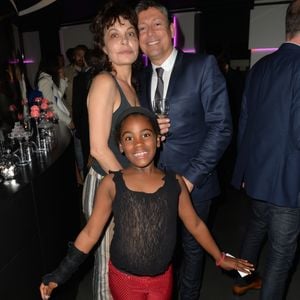 Exclusif - Isabelle Mergault et sa fille Maya, Jacques Sanchez - Anniversaire de Jacques Sanchez au restaurant Nolita à Paris le 29 mai 2016. © Veeren/Bestimage